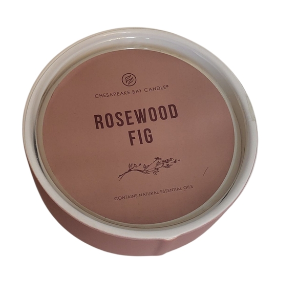 Chesapeake Bay Rosewood Fig Candle - Soft Pink - Picture 1 of 4